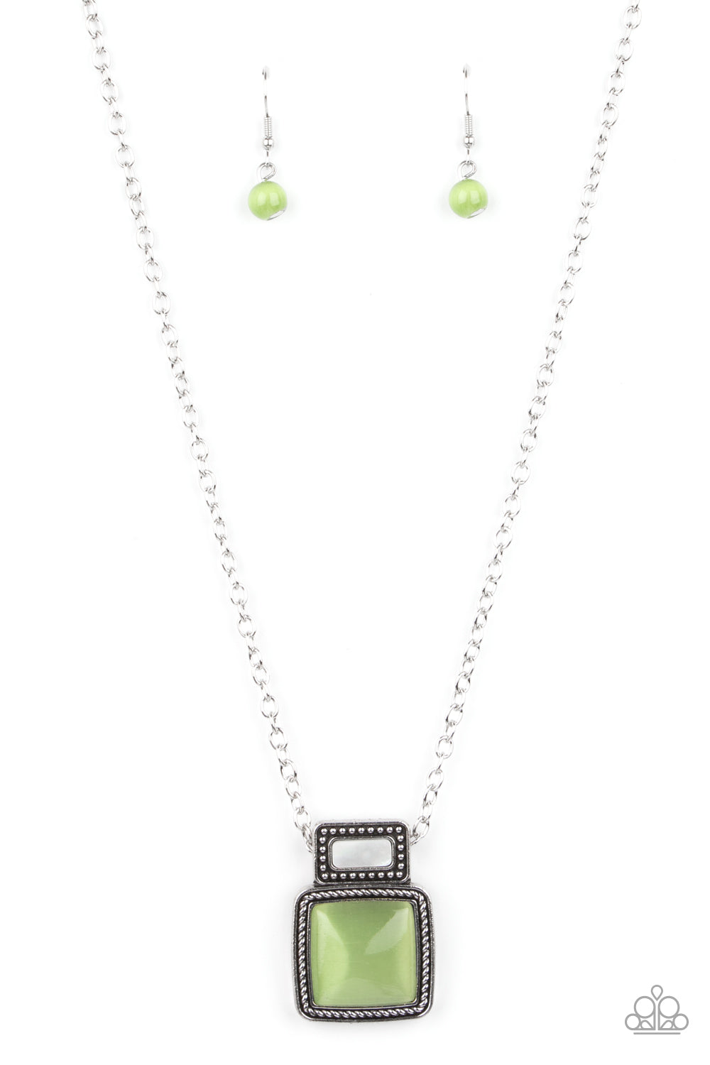 Paparazzi - Ethereally Elemental - Green Necklace - Alies Bling Bar