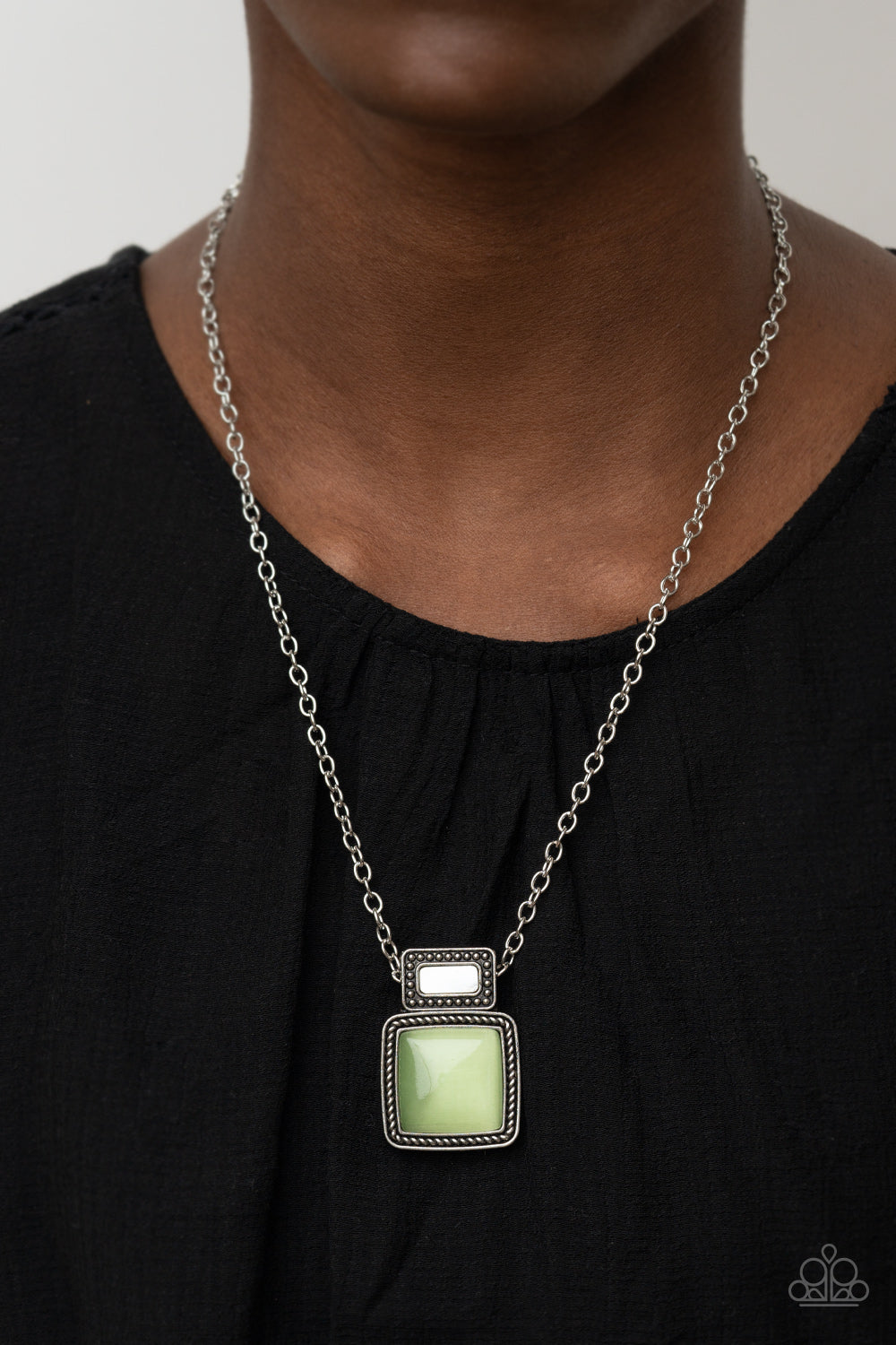 Paparazzi - Ethereally Elemental - Green Necklace - Alies Bling Bar