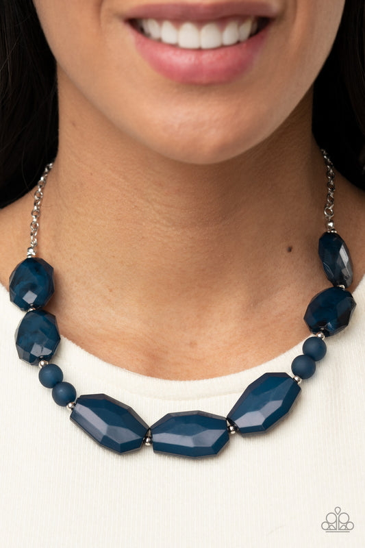 Paparazzi - Melrose Melody - Blue Necklace - Alies Bling Bar