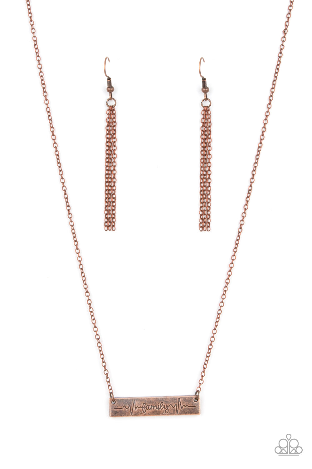 Paparazzi - Living The Mom Life - Copper Necklace - Alies Bling Bar