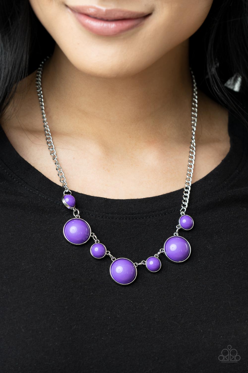 Paparazzi - Prismatically POP-tastic - Purple Necklace - Alies Bling Bar