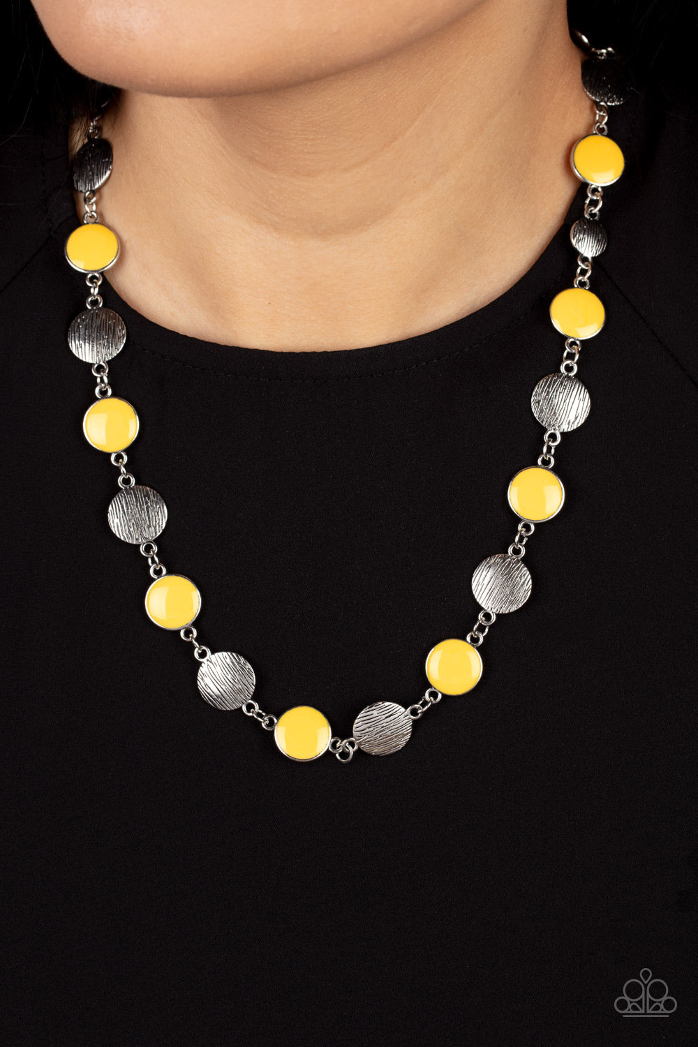 Paparazzi -Harmonizing Hotspot - Yellow Necklace - Alies Bling Bar