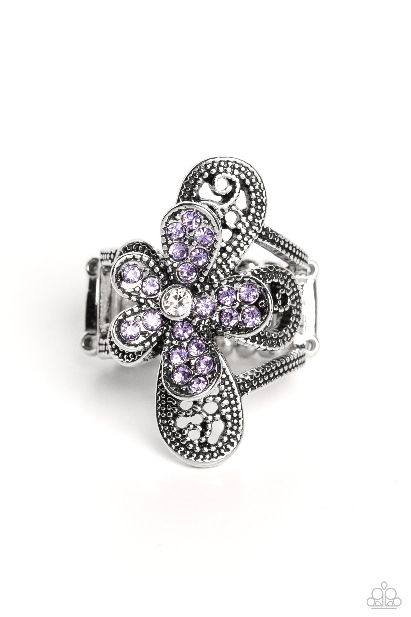 Garden Escapade - Purple Rings - Paparazzi Accessories - Alies Bling Bar