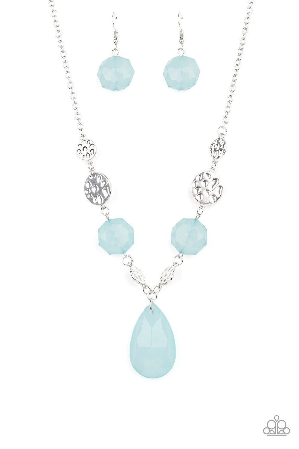 Paparazzi - DEW What You Wanna DEW - Blue Necklace - Alie's Bling Bar