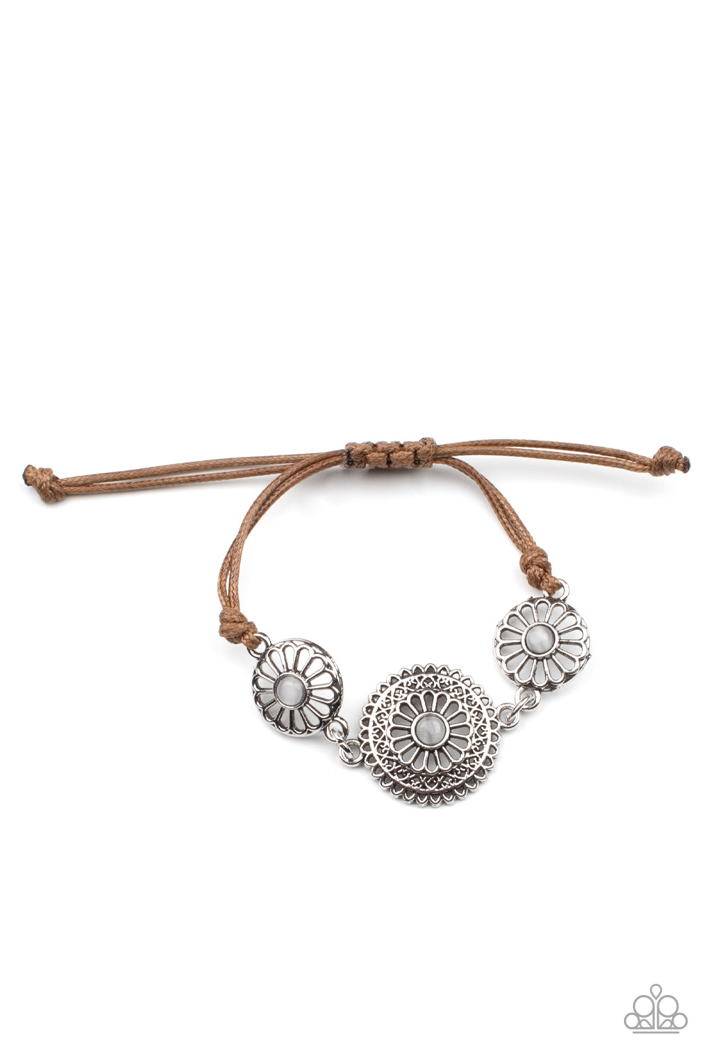 Paparazzi - Bohemian Botany - White Bracelets - Alies Bling Bar