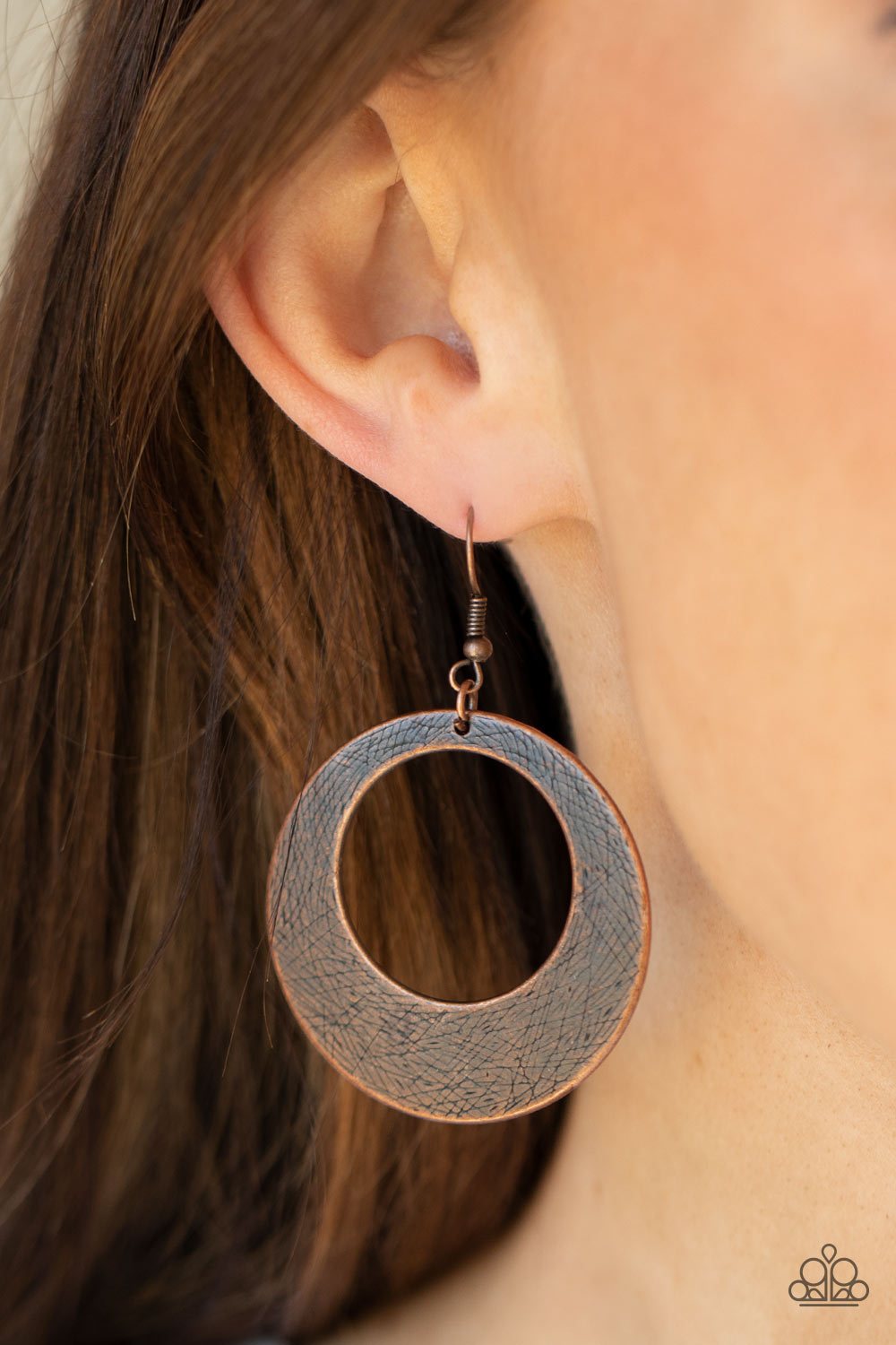Outer Plains - Copper Earrings - Paparazzi Accessories - Alies Bling Bar