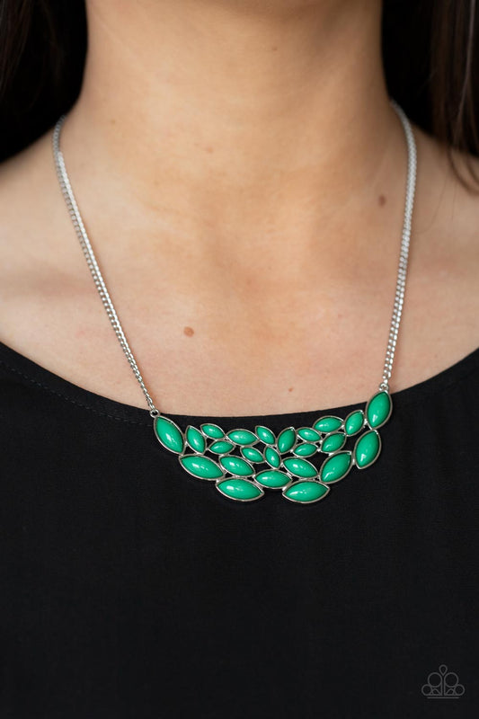 Paparazzi - Eden Escape - Green Necklace - Alies Bling Bar