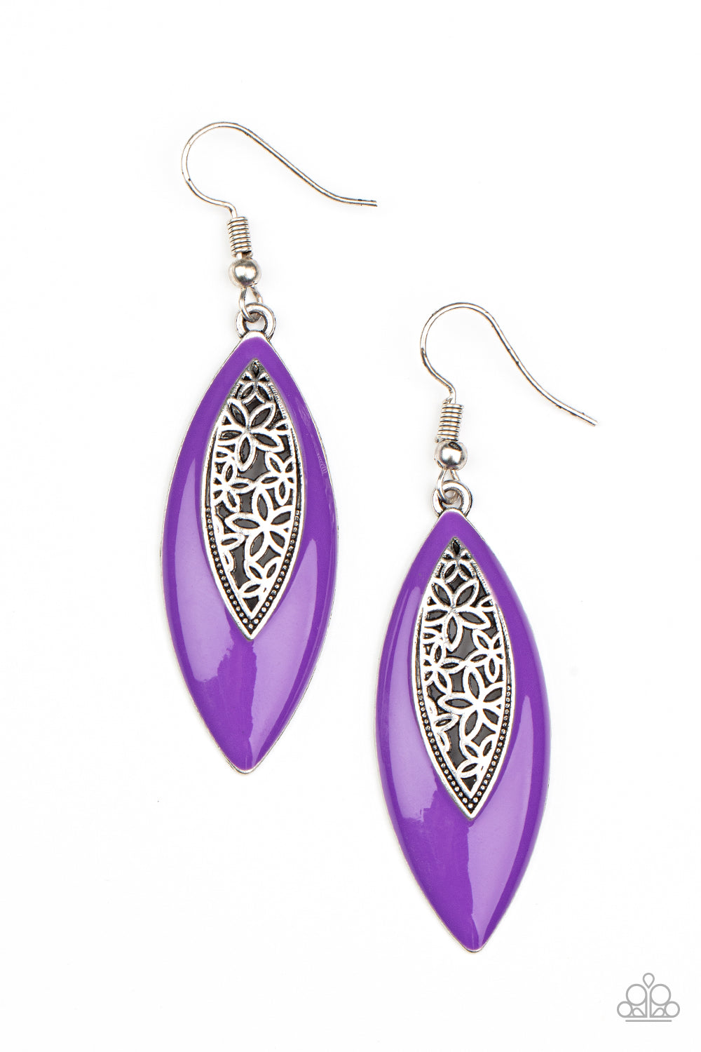 Papparazzi - Venetian Vanity - Purple Earrings