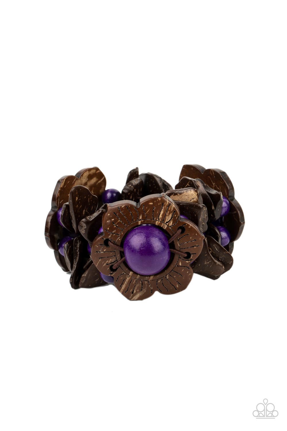 Mediterranean Mangrove - Purple Bracelet - Paparazzi Accessories - Alies Bling Bar