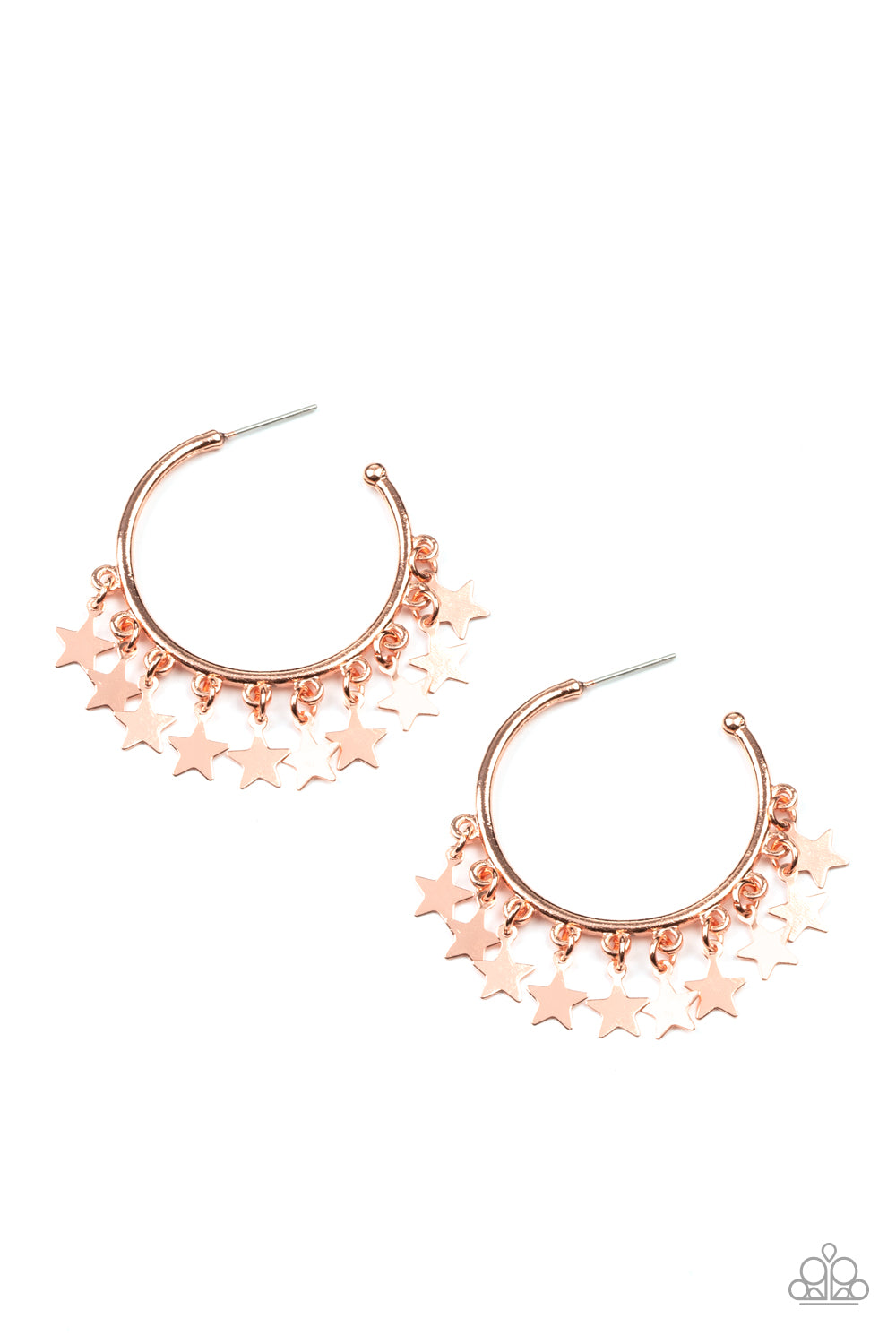Paparazzi - Happy Independence Day - Copper Earrings - Alies Bling Bar