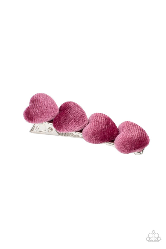 Velvet Valentine - Pink Hair Accessory - Paparazzi Accessories