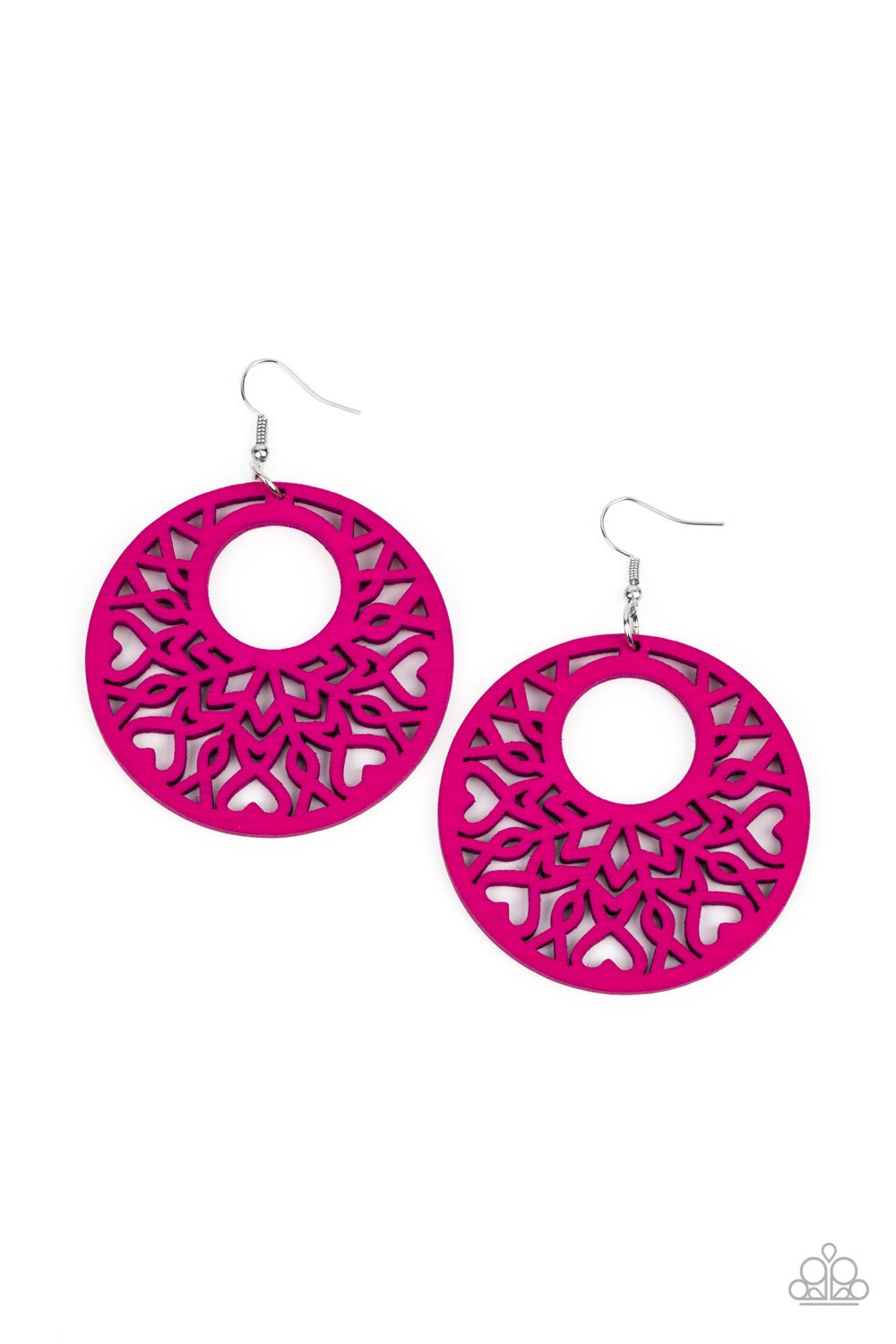 Paparazzi - Tropical Reef - Pink Earrings - Alies Bling Bar