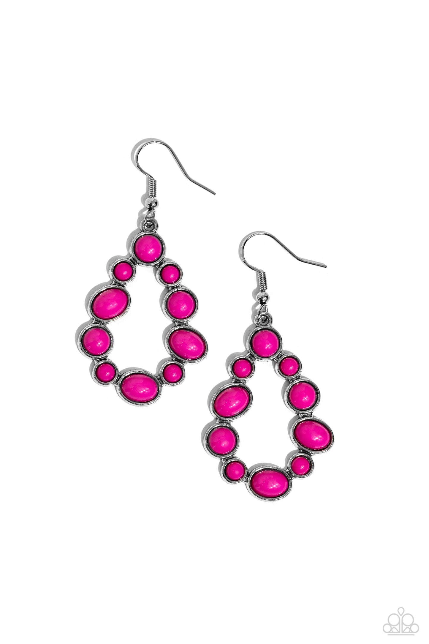 POP-ular Party - Pink Earrings - Paparazzi Accessories - Alies Bling Bar