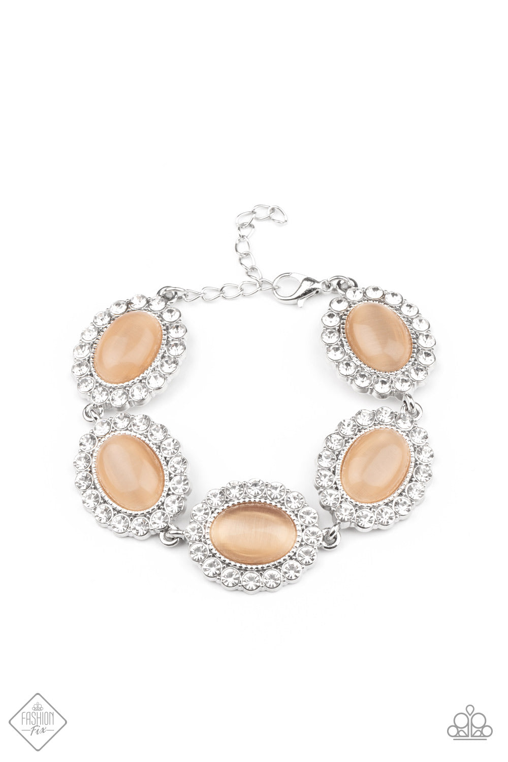 Paparazzi Accessories - Demurely Diva - Orange Bracelet - Alies Bling Bar