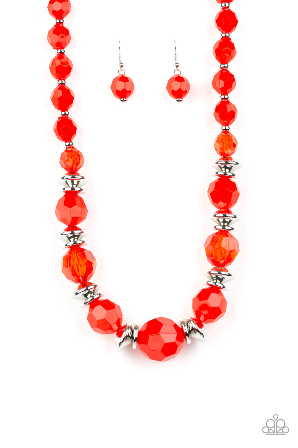 Paparazzi Accessories - Dine and Dash - Red Necklace - Alies Bling Bar