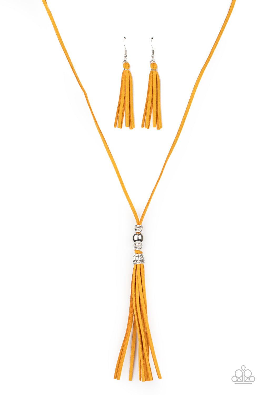 Paparazzi Accessories - Hold My Tassel - Yellow Necklace - Alies Bling Bar