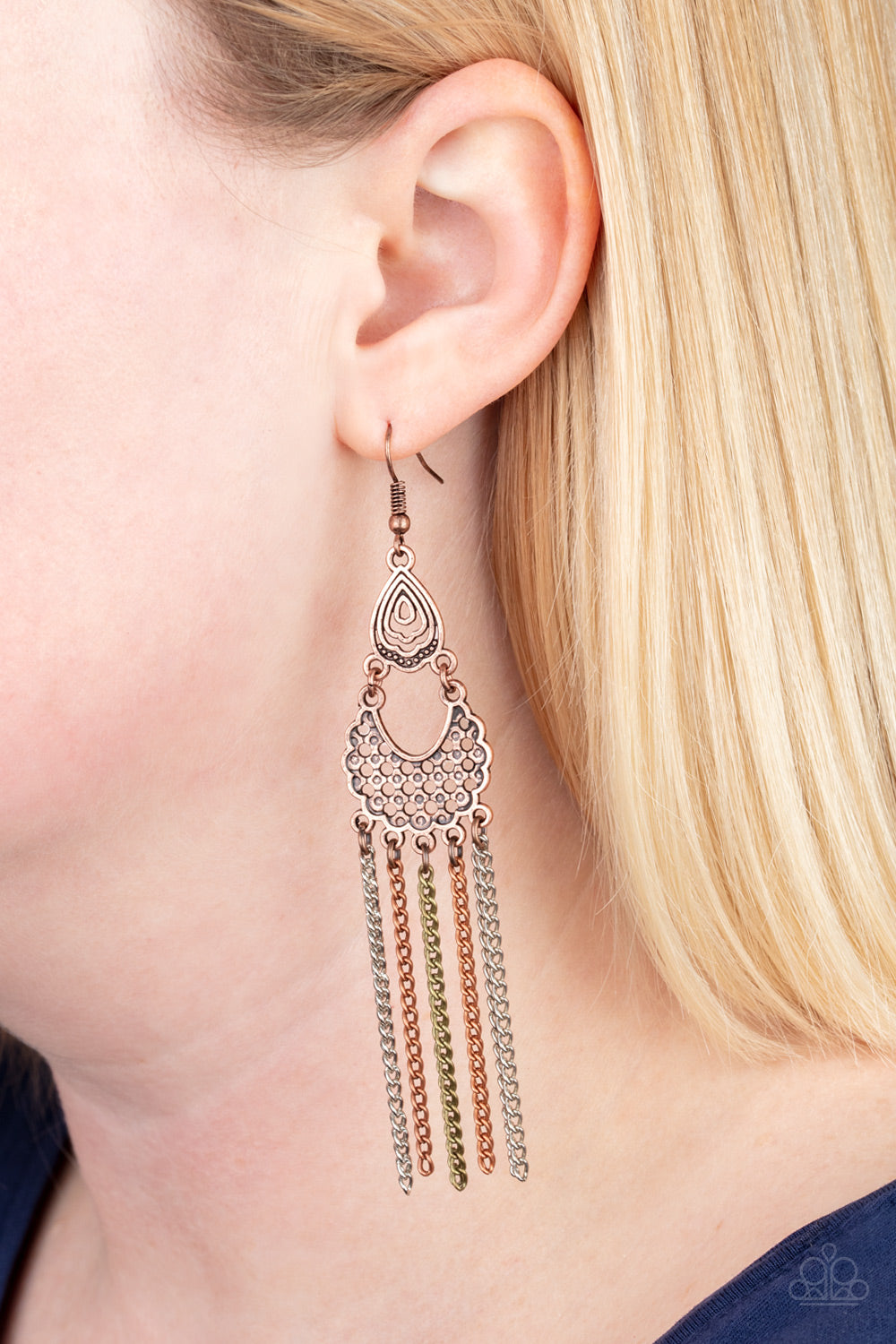 Paparazzi Accessories - Insane Chain - Multi Earrings - Alies Bling Bar