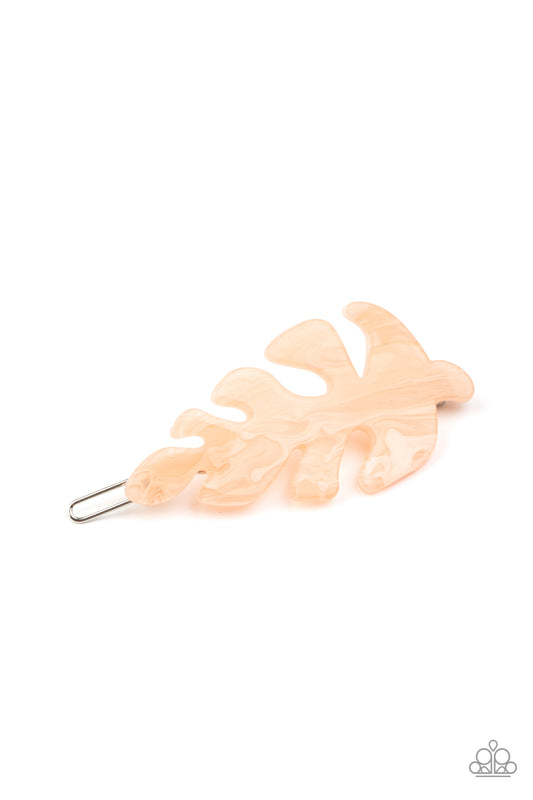 Paparazzi Accessories - LEAF Your Mark - Pink Hair Clips - Alies Bling Bar