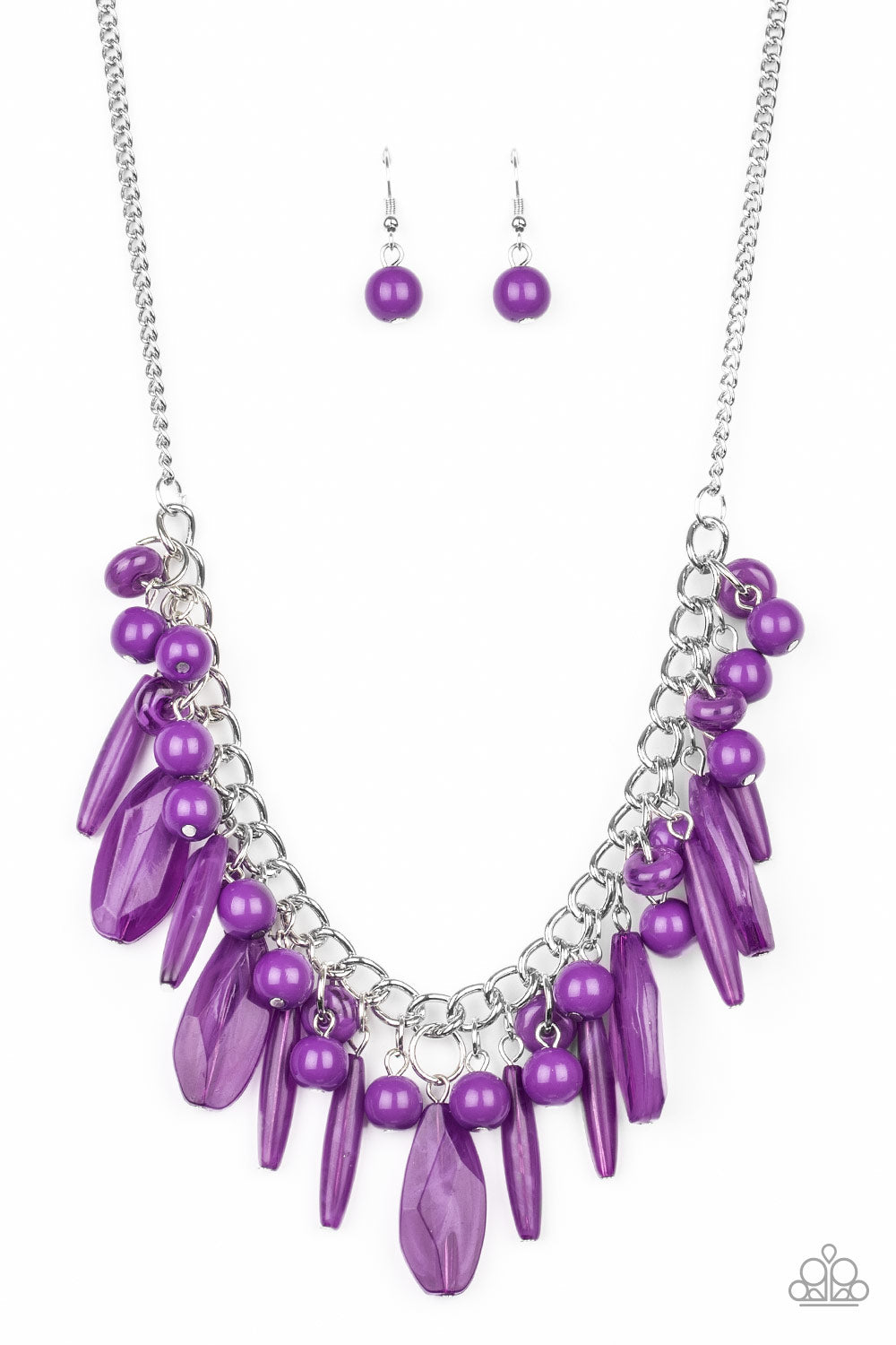 Paparazzi - Miami Martinis - Purple Necklace - Alies Bling Bar