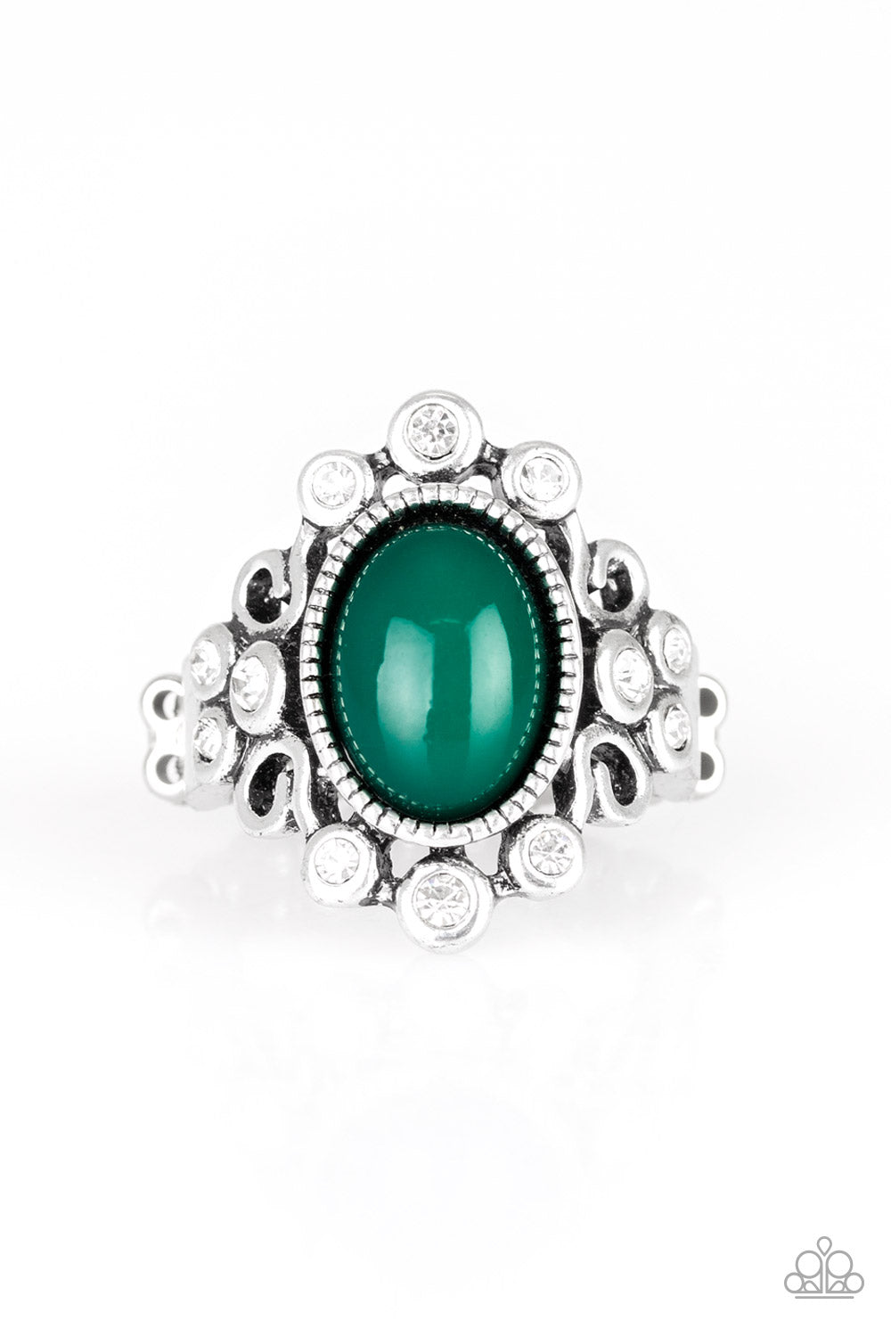 Paparazzi Accessories - Noticeably Notable - Green Ring - Alies Bling Bar