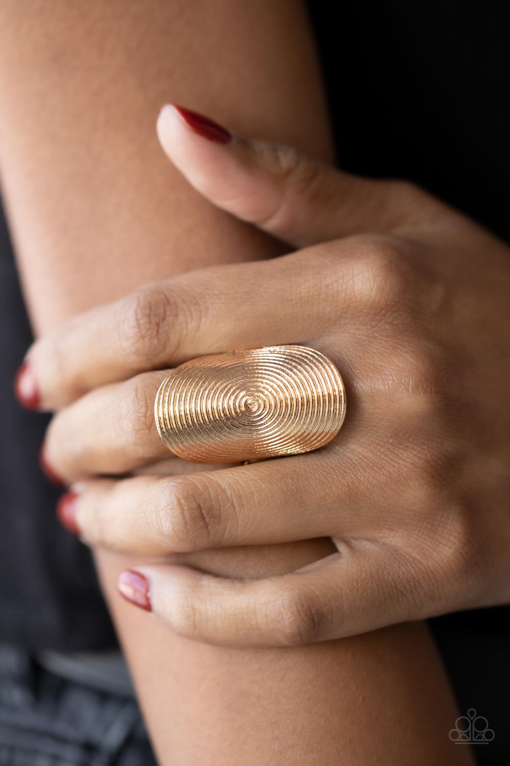 Urban Labyrinth - Gold Ring - Paparazzi Accessories - Alies Bling Bar