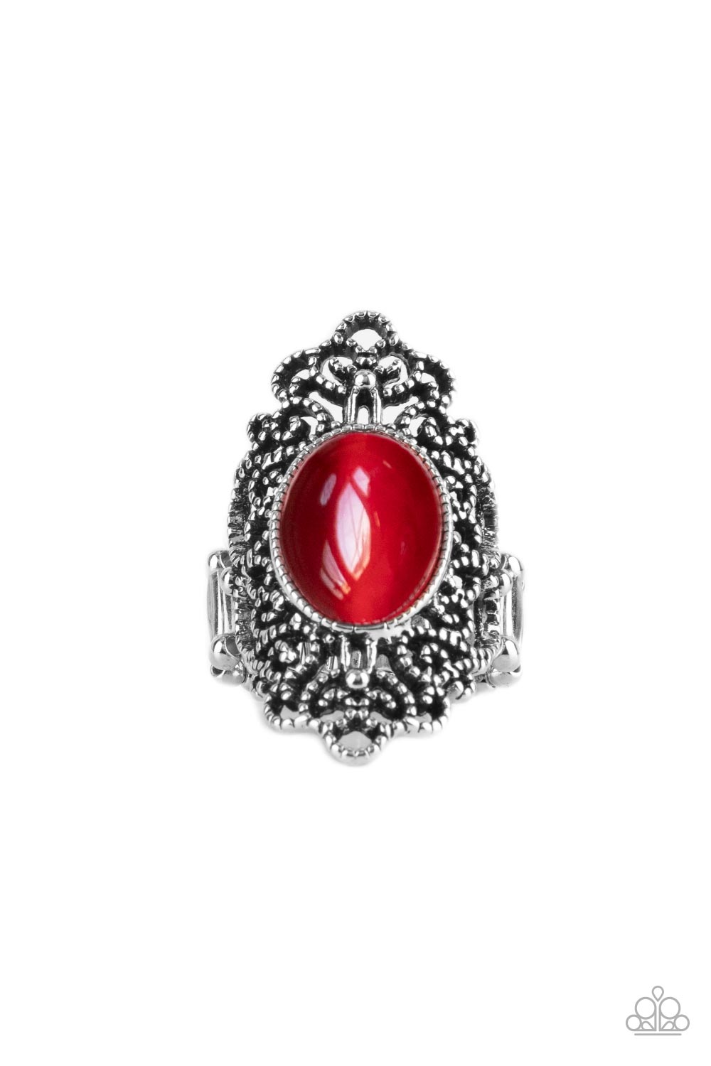 Once Upon a Meadow - Red Ring- Paparazzi Accessories - Alies Bling Bar