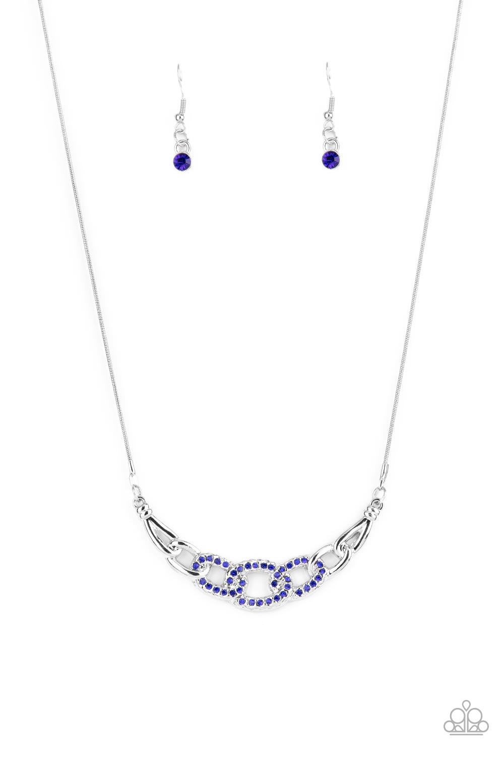 Paparazzi - KNOT In Love - Blue Necklace - Alies Bling Bar