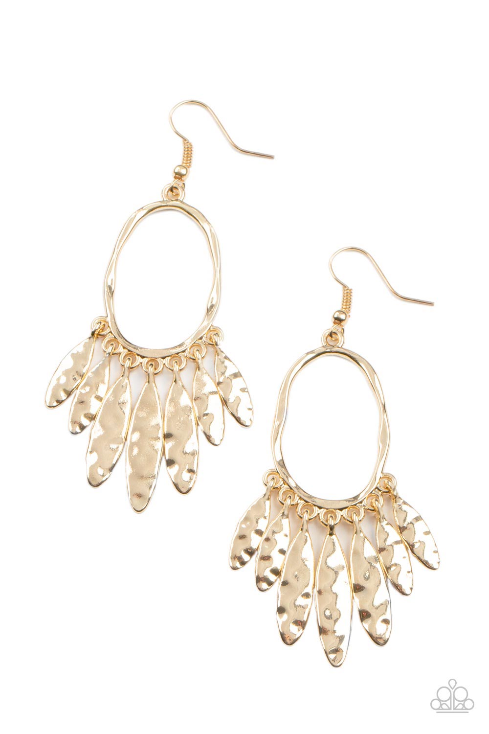 Paparazzi - Artisan Aria - Gold Earrings - Alies Bling Bar