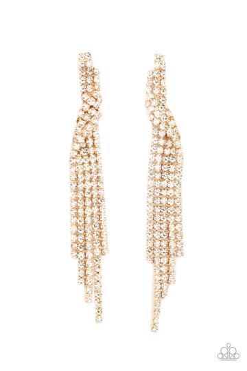 Paparazzi - Cosmic Candescence- Gold Earrings - 11/21 Life of the Party