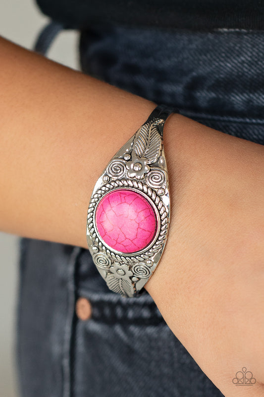 Whimsically Winslow - Pink Bracelet - Paparazzi Accessories - Alies Bling Bar