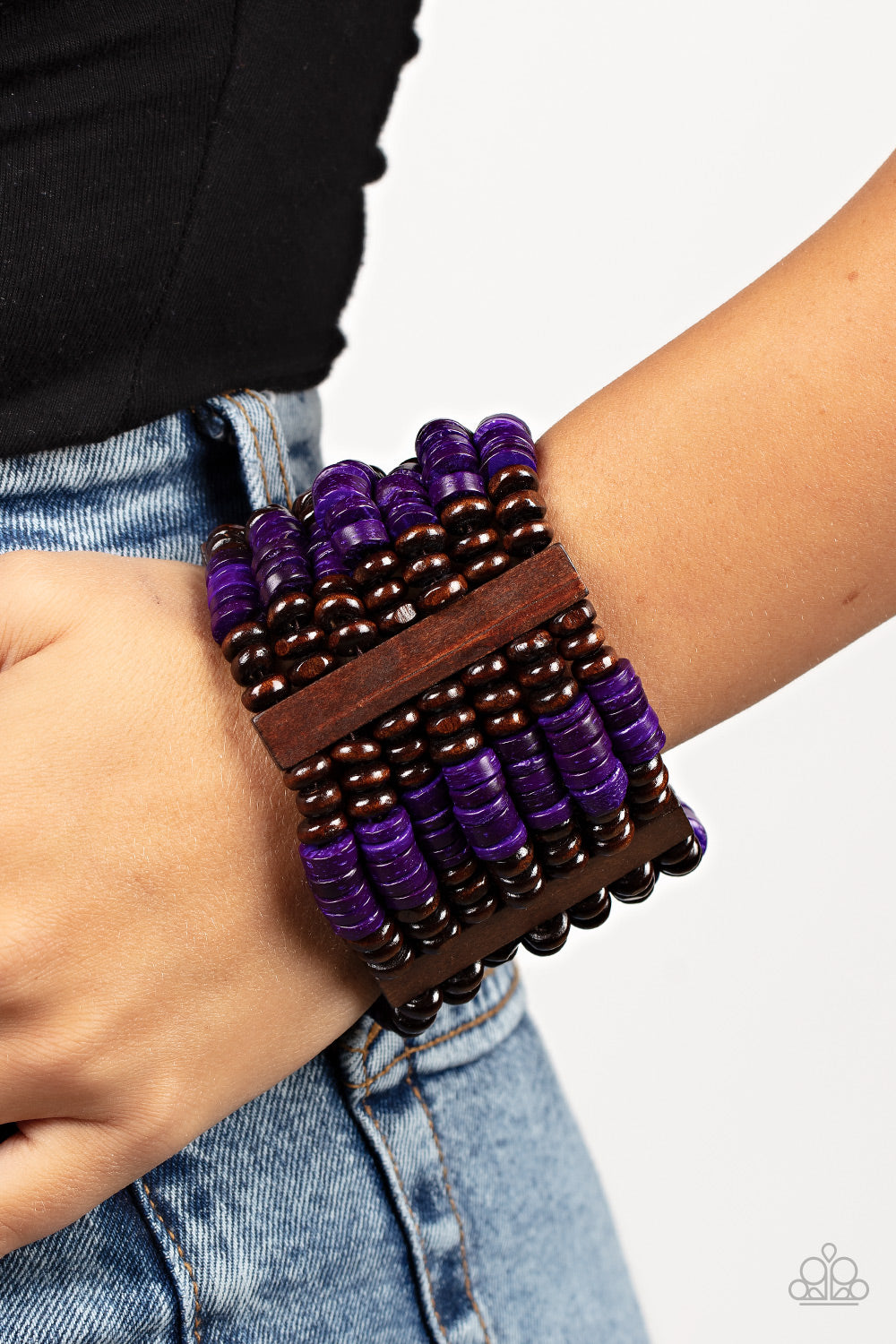 Paparazzi - Vacay Vogue - Purple Bracelet - Alies Bling Bar