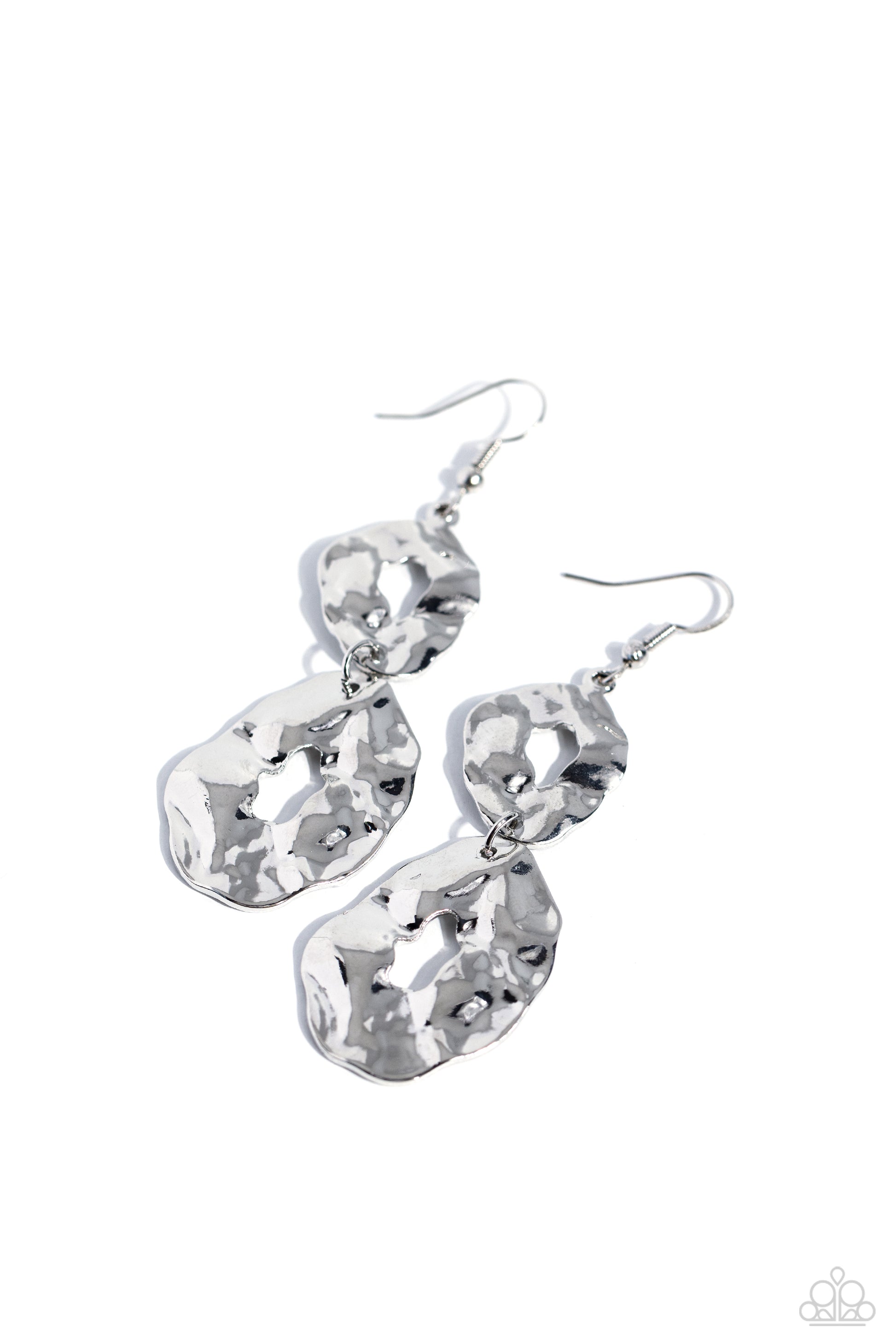 Gallery Gravitas - Silver Earrings - Paparazzi Accessories - Alies Bling Bar