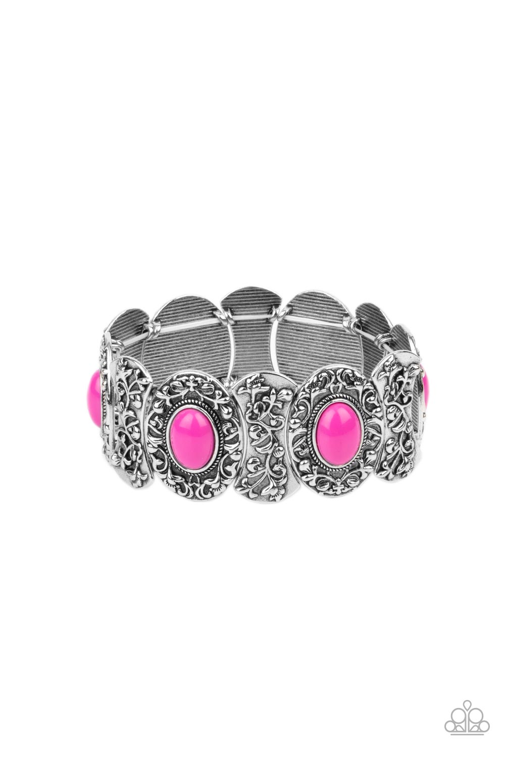 Versailles Vineyard - Pink Bracelet -Paparazzi Accessories - Alies Bling Bar