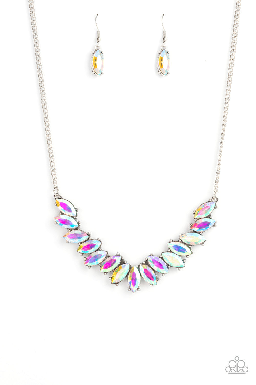 Paparazzi - Galaxy Game-Changer - Multi Iridescent Necklace - Alies Bling Bar