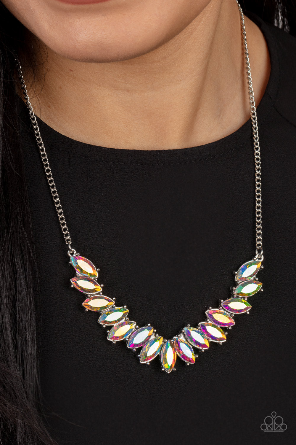 Paparazzi - Galaxy Game-Changer - Multi Iridescent Necklace - Alies Bling Bar