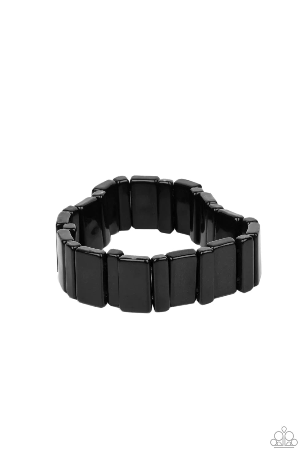 Paparazzi Accessories - In Plain SIGHTSEER - Black Bracelet - Alies Bling Bar