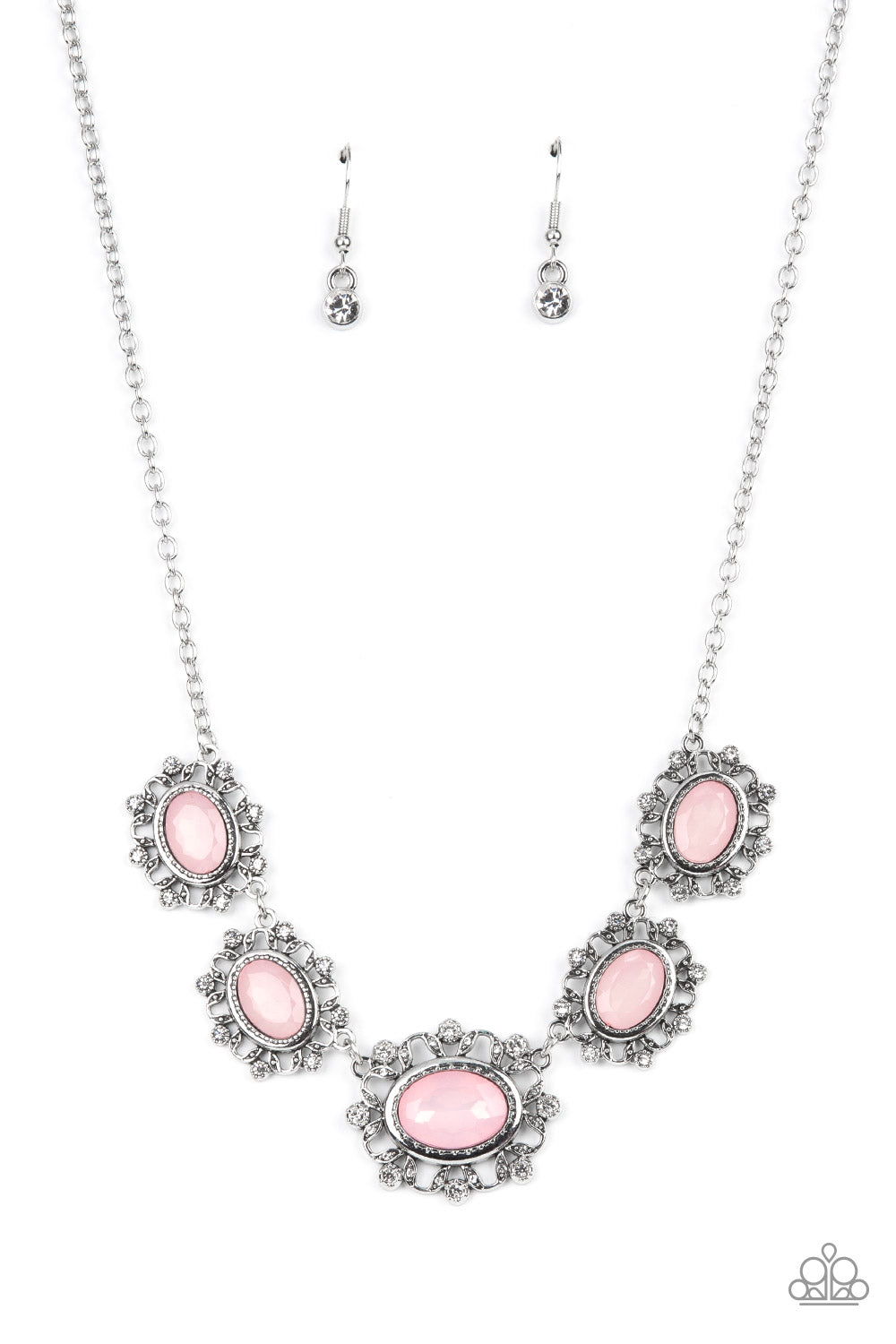 Meadow Wedding - Pink Necklace -Paparazzi Accessories - Alies Bling Bar