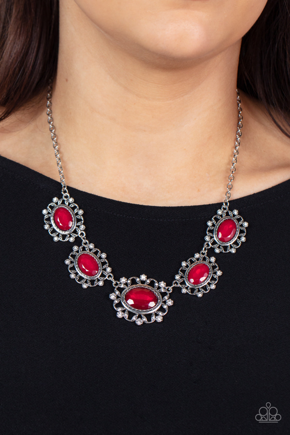 Paparazzi - Meadow Wedding - Red Necklace - Alies Bling Bar