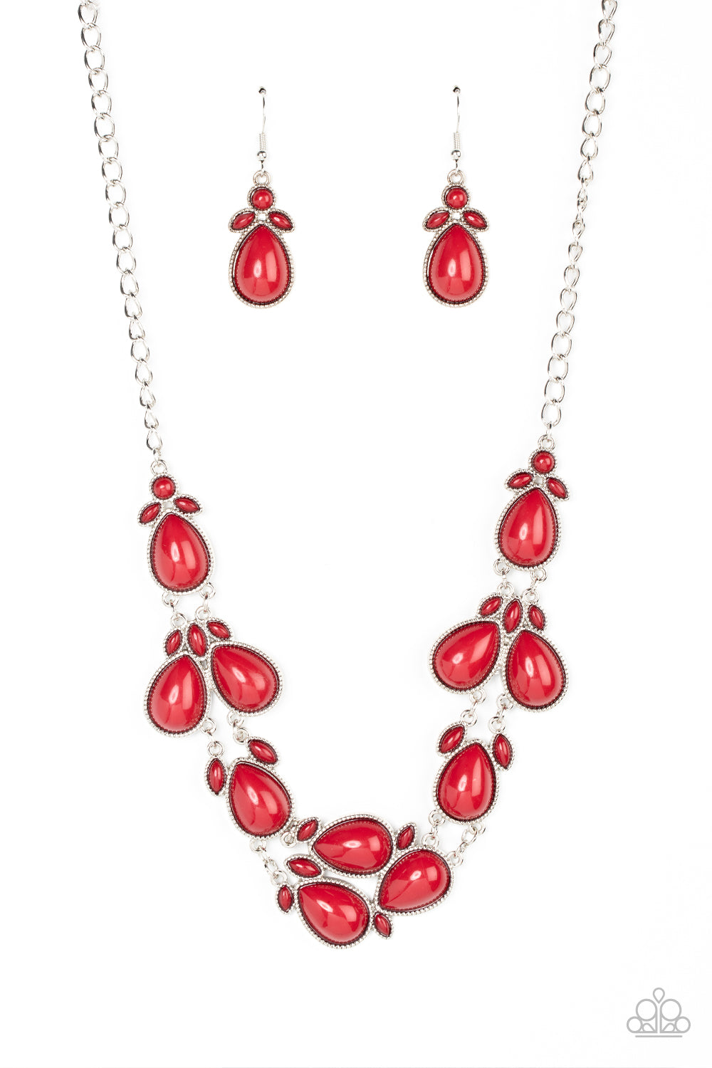 Paparazzi - Botanical Banquet - Red Necklace - Alies Bling Bar