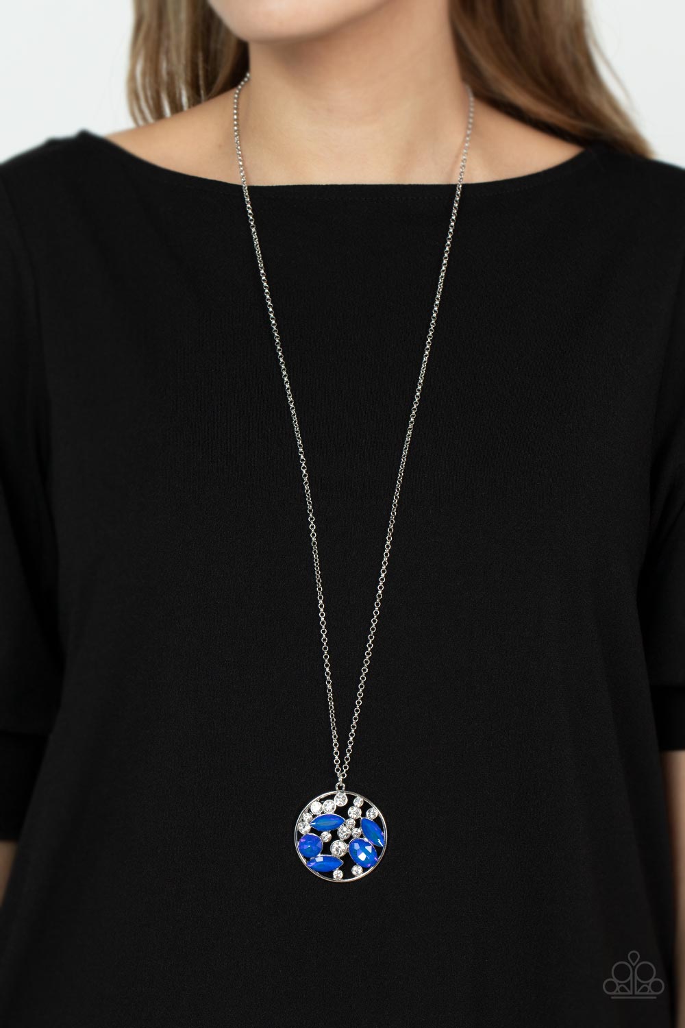 Paparazzi - Iridescently Influential - Blue Necklace