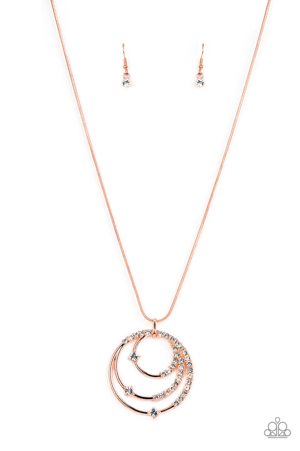 Ecliptic Elegance - Copper Necklace - Paparazzi Accessories - Alies Bling Bar