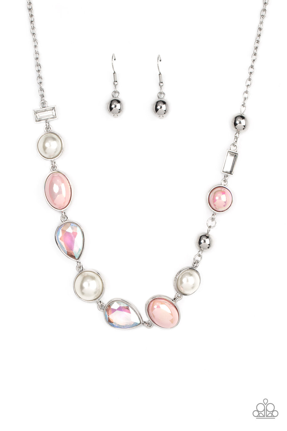 Paparazzi - Nautical Nirvana - Pink Iridescent Necklace - Alies Bling Bar