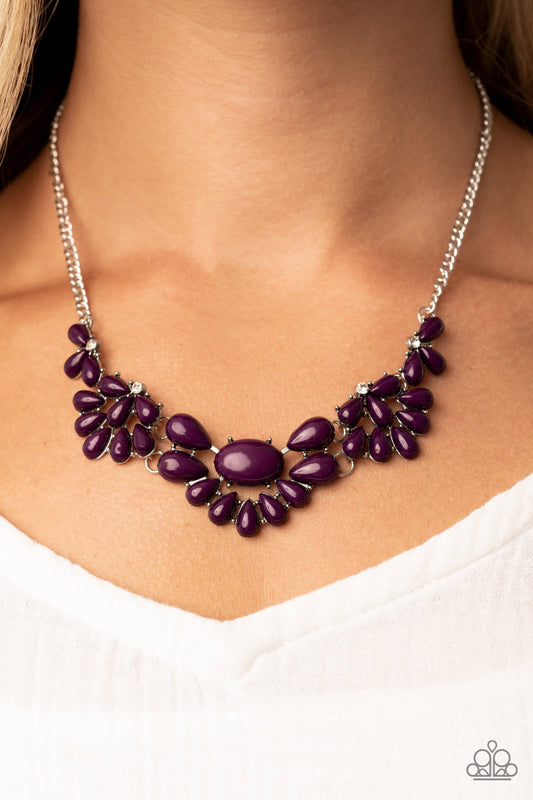 Paparazzi - Secret GARDENISTA - Purple Necklace - Alies Bling Bar