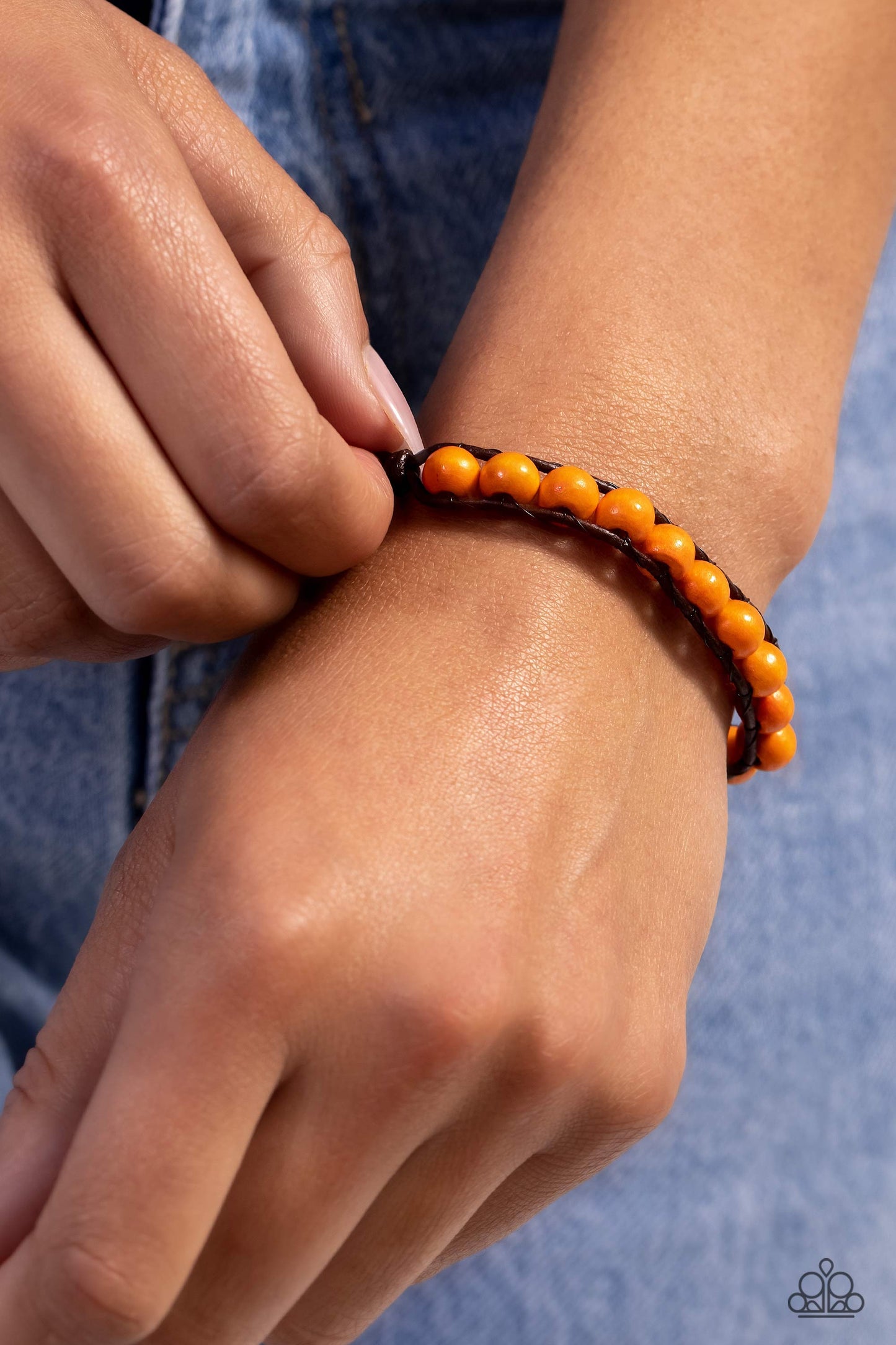 Epic Explorer - Orange Bracelet - Paparazzi Accessories - Alies Bling Bar