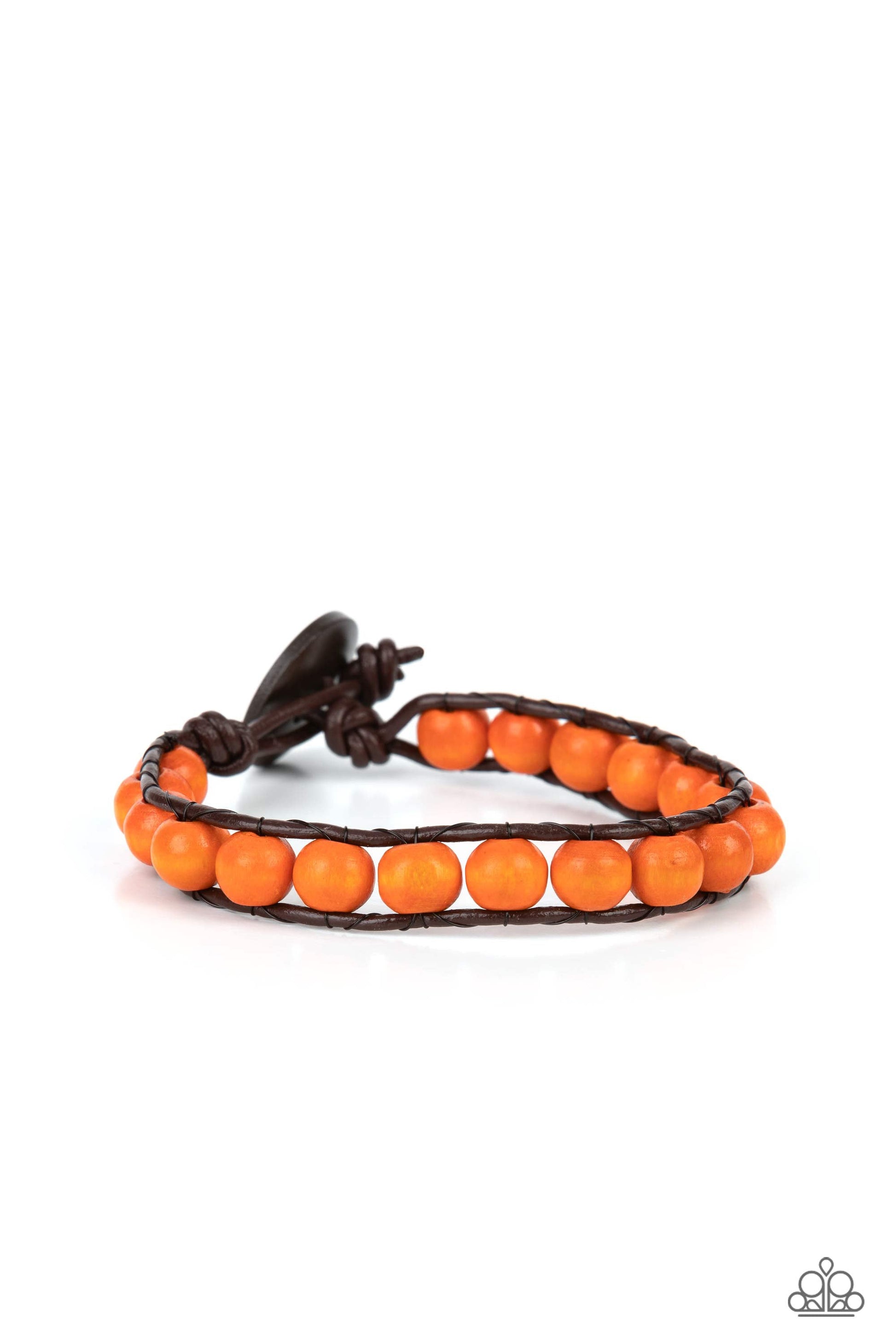 Epic Explorer - Orange Bracelet - Paparazzi Accessories - Alies Bling Bar