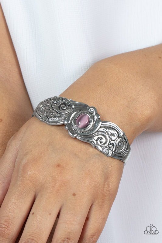 Paparazzi - Glowing Enchantment - Purple Bracelet - Alies Bling Bar