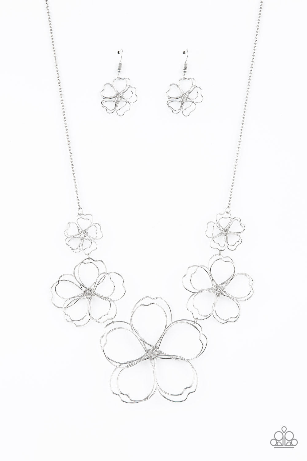 Paparazzi - The Show Must GROW On - Silver Necklace