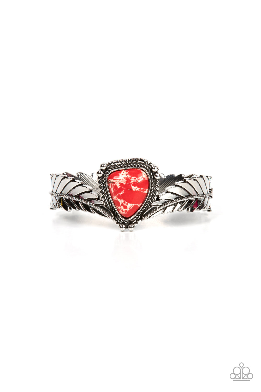 Paparazzi - Desert Roost - Red Bracelet - Alies Bling Bar