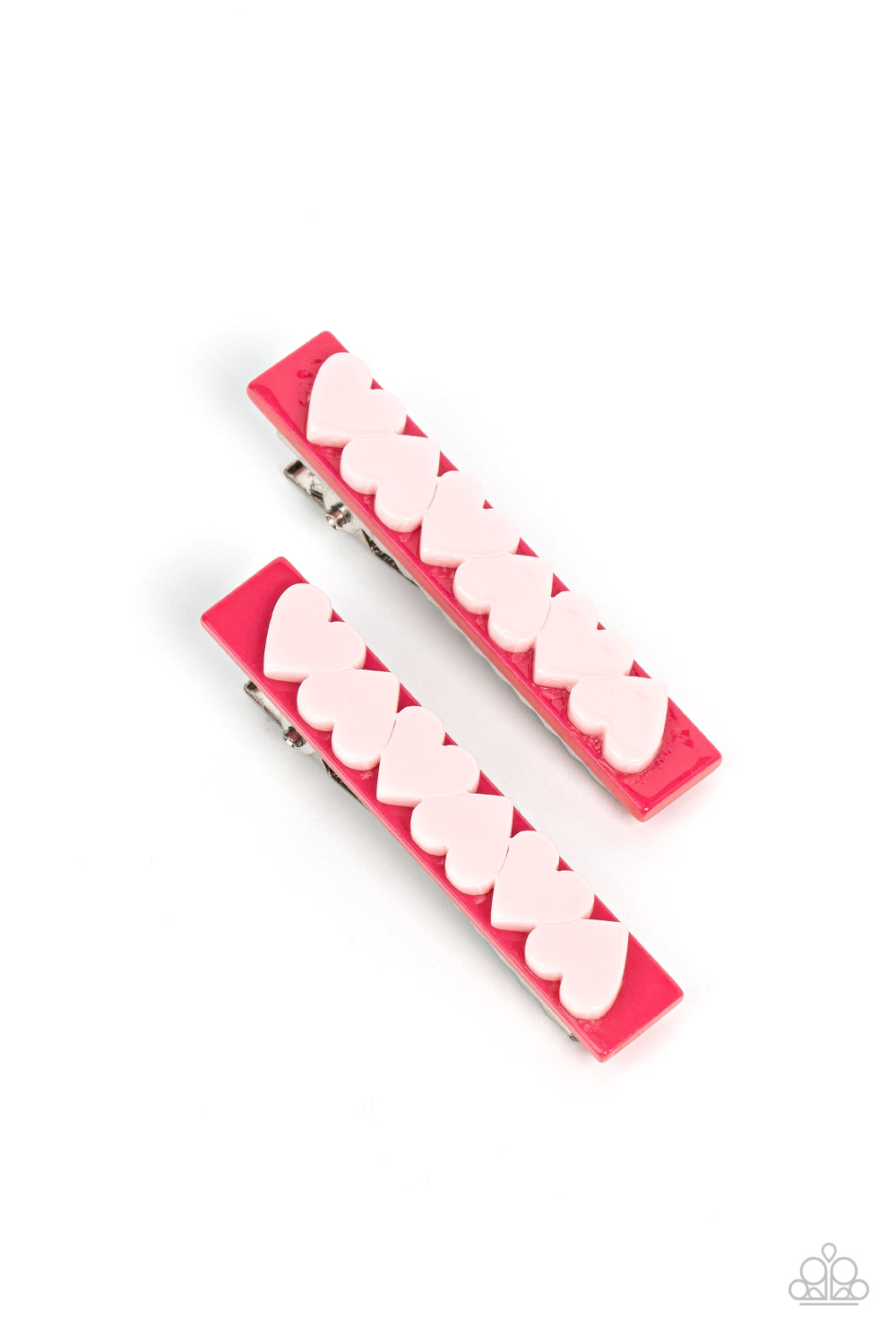 Cutely Cupid - Pink Hair Clip - Paparazzi Accessories - Alies Bling Bar