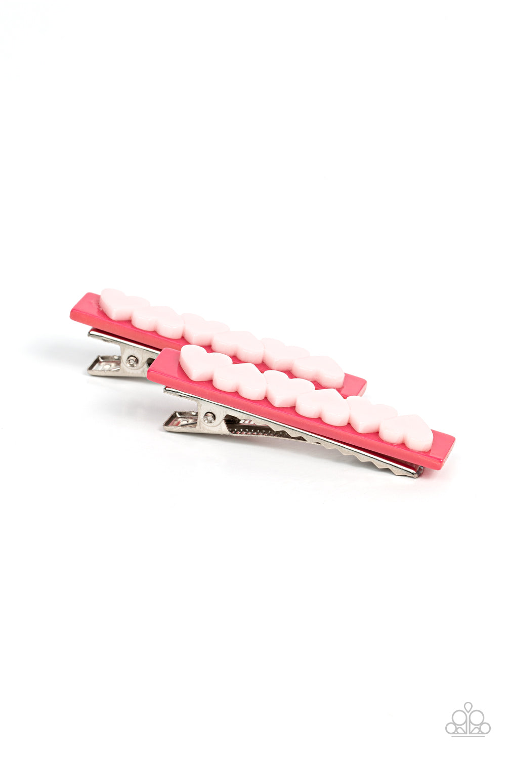 Cutely Cupid - Pink Hair Clip - Paparazzi Accessories - Alies Bling Bar